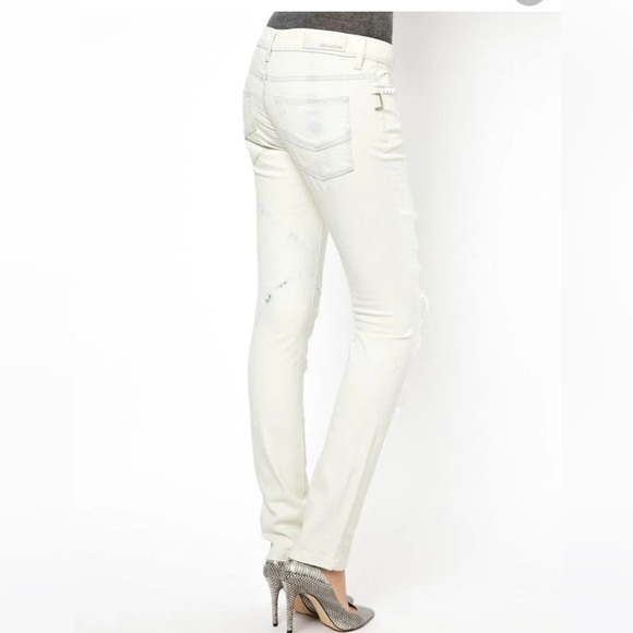 Zadig‎ & Voltaire Eva Destroy Bleached Skull Jeans - Picture 2 of 10